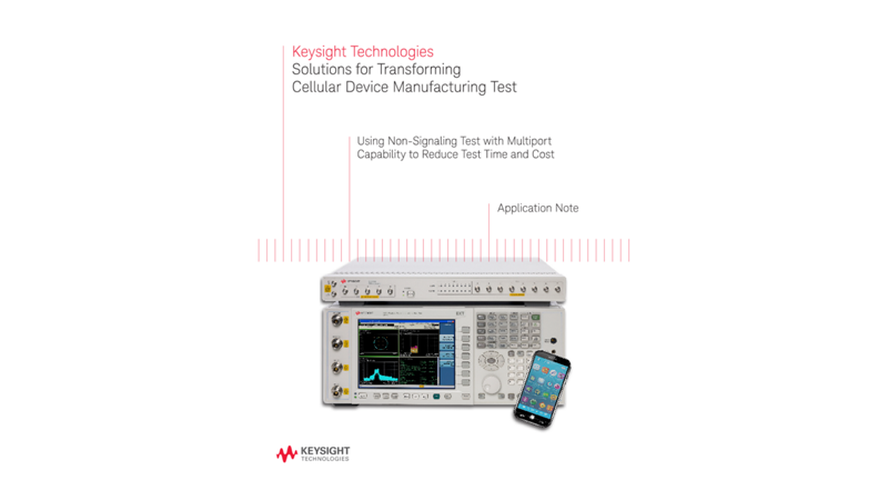 Cellular Device Manufacturing Test Solutions